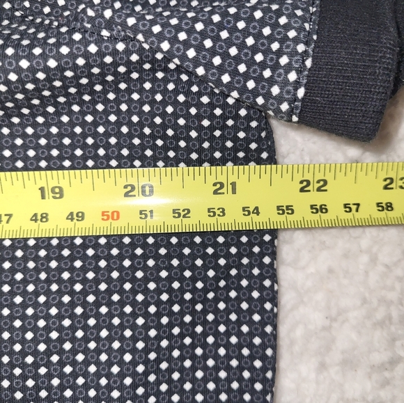 A/X Armani Exchange Men's Black and White Dotted Polo Shirt Size Large - Picture 3 of 7
